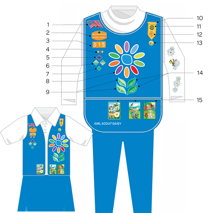 Daisy Uniform Guide Girl Scouts River Valleys Volunteers