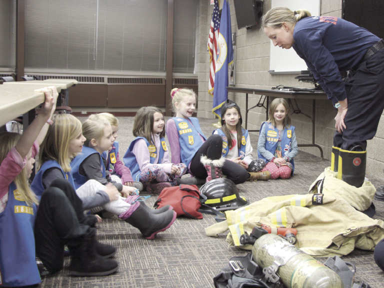 Plymouth Troop 18357 Learns About Future Career Opportunities From Female Firefighters Girl 9436