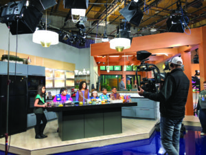 Troop 10811 Making Girl Scout Cookie Hot Dish on Kare 11 for Girl Scout Day