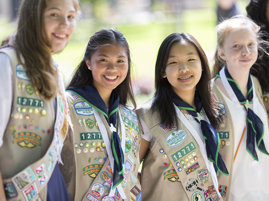 Group of four Girl Scout Ambassadors