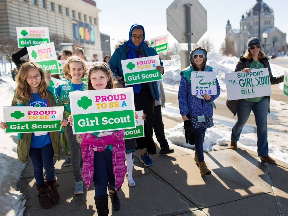 Girl Scouts Advocating for Issues They Care About