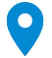 blue map pin icon
