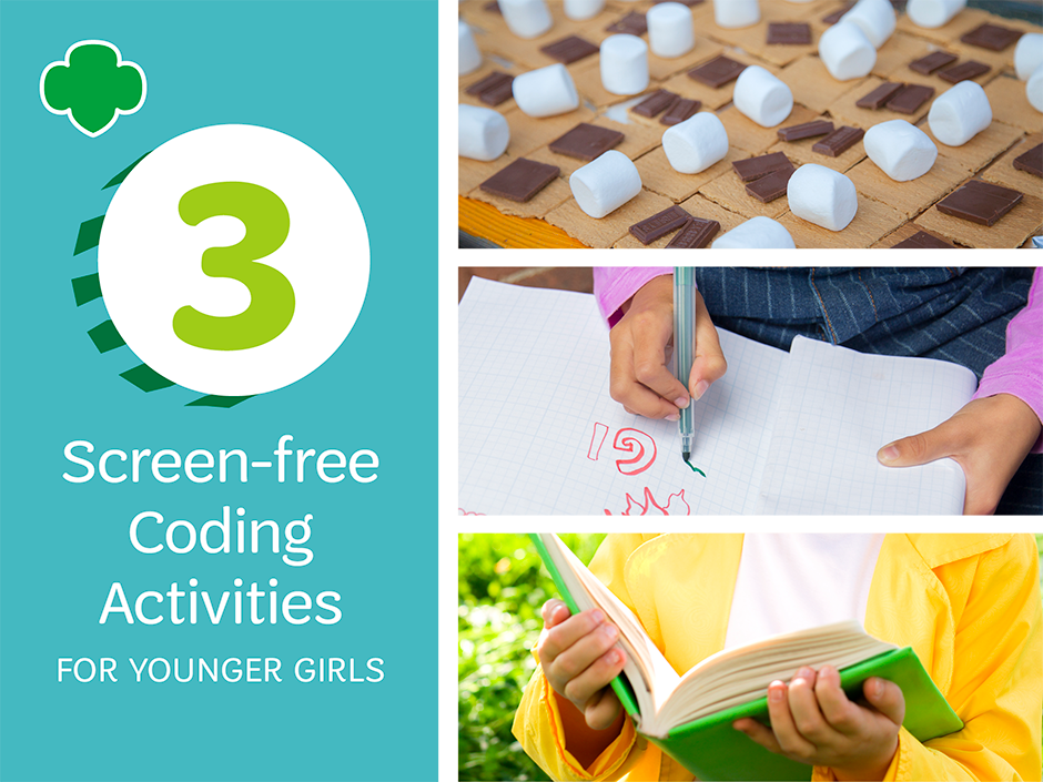 3 Screen-free Coding Activities for Younger Girls