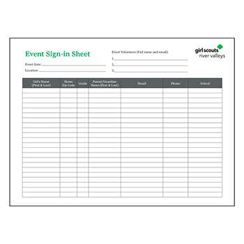 Sign-in Sheet