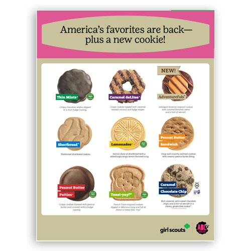 2022 Girl Scout Cookie Variety cover