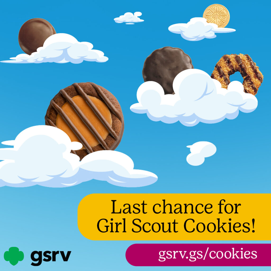 Last Chance for Girl Scout Cookies