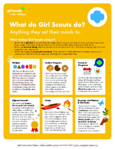 What Do Girl Scouts Do Flyer